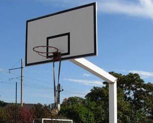 Essai en charge d'un panier de basket